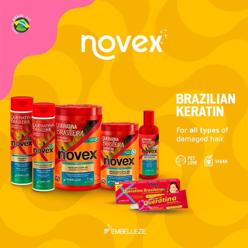 Novex Brazilian Keratin strengthening shampoo 300 ml