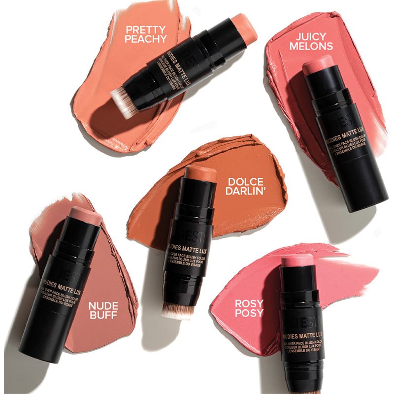 Nudestix Nudies Matte Lux багатофункціональний засіб для макіяжу очей, губ і обличчя відтінок Juicy Melons 7 гр