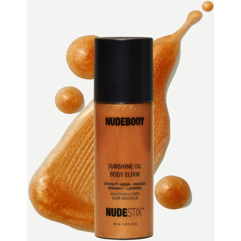 Nudestix Nudebody Sunshine Oil Body Elixir зволожуюча олійка для тіла з ефектом легкої засмаги 100 мл