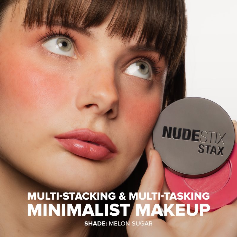 Nudestix Stax All Over Color Blush Balm багатофункціональний засіб для макіяжу очей, губ і обличчя відтінок Melon Sugar 2,5 гр