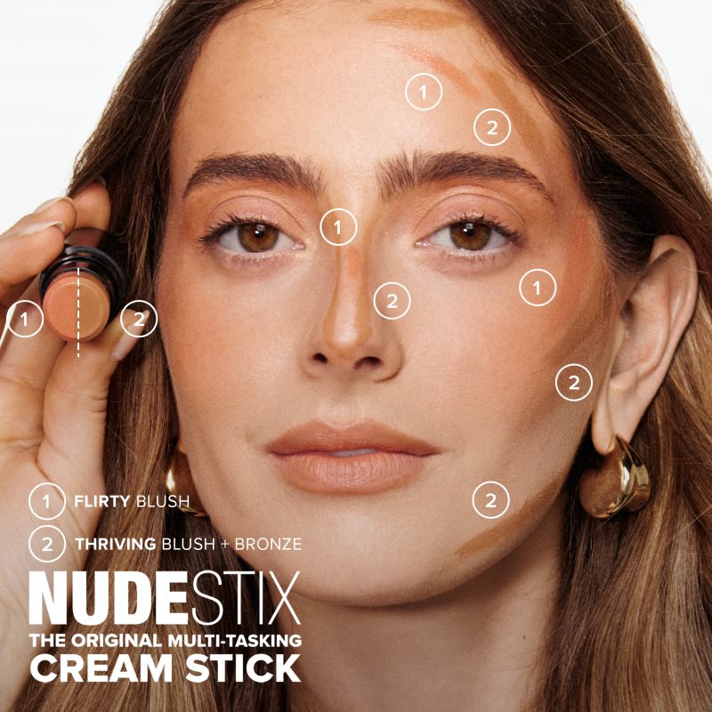 Nudestix Glamzilla Dirty 30 Blush Kit багатофункціональний засіб для макіяжу очей, губ і обличчя 2 кс