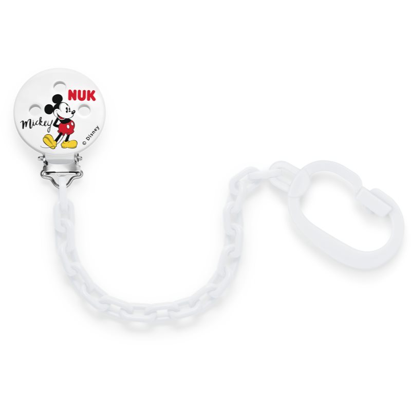 

NUK Mickey Mouse ланцюжок для пустушки White