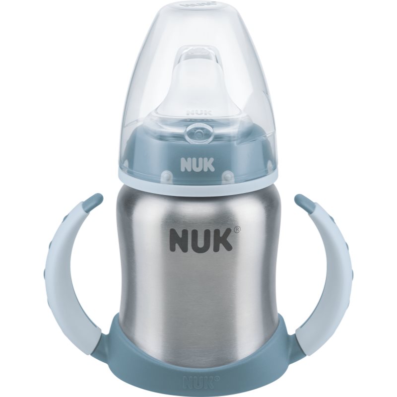 NUK Learner Cup Stainless Steel mokomasis puodelis Blue 125 ml