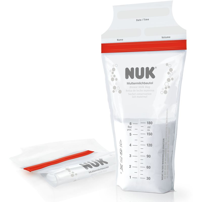 NUK Breast Milk Bag Pouch For Breast Milk Storage 25 Pc