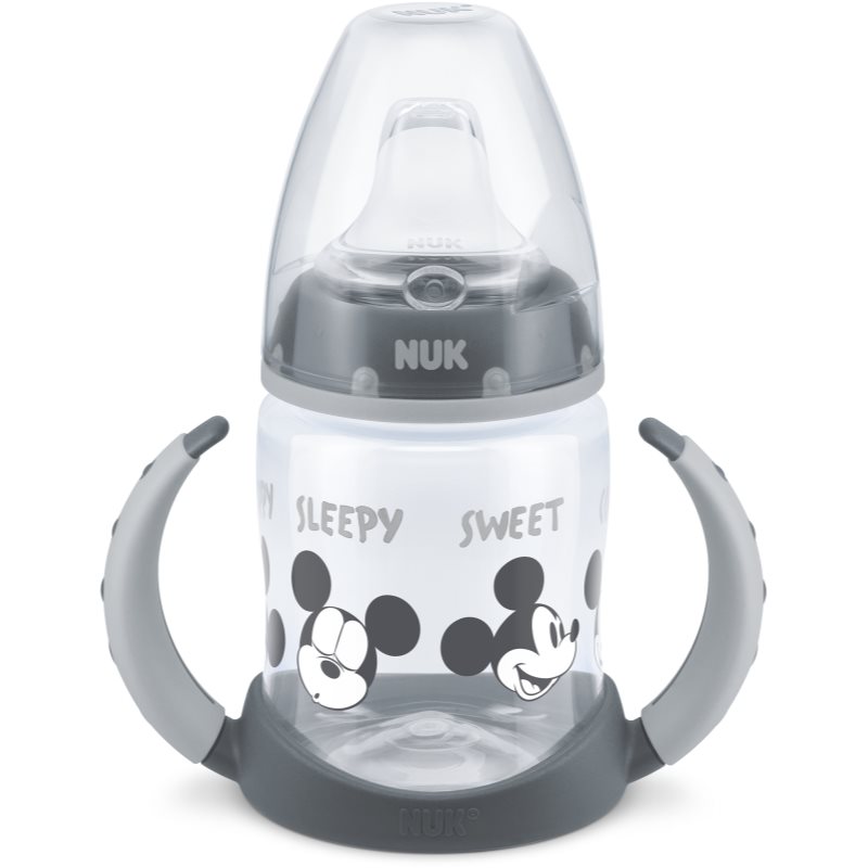 NUK First Choice Mickey Mouse Training Cup With Handles 6m+ Grey 150 Ml