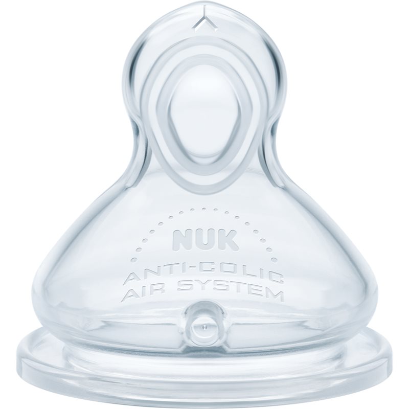 NUK First Choice + Flow Control kūdikių buteliuko čiulptukas 6-18 m 2 vnt.