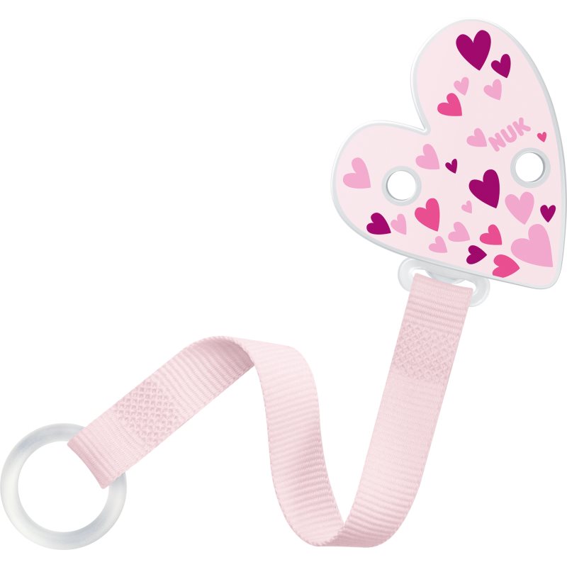 NUK Soother Band Dummy Ribbon Pink 1 Pc
