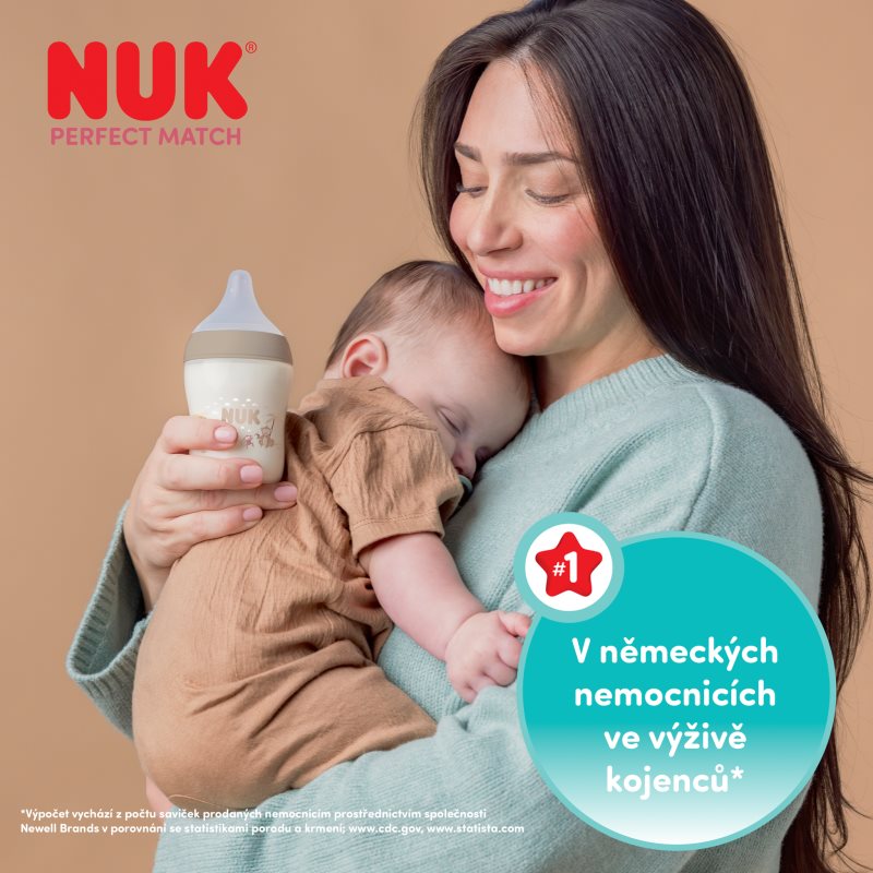 NUK Perfect Match Sheep láhev 3m+ 260 ml (obrázek 7)