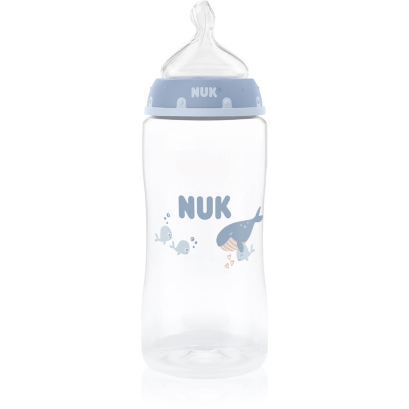 NUK First Choice Whale láhev s kontrolou teploty 3m+ 300 ml