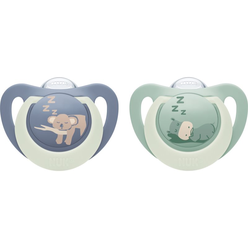 NUK First Choice Night 0-6m Schnuller Hippo/Koala 2 St.