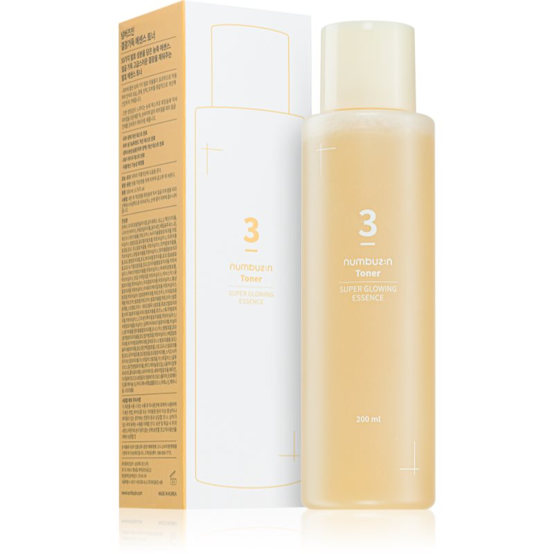 Thumbnail - Numbuzin No. 3 Super Glowing Essence Toner aufhellendes Tonikum Creme zur Wiederherstellung der Festigkeit der Haut 200 ...