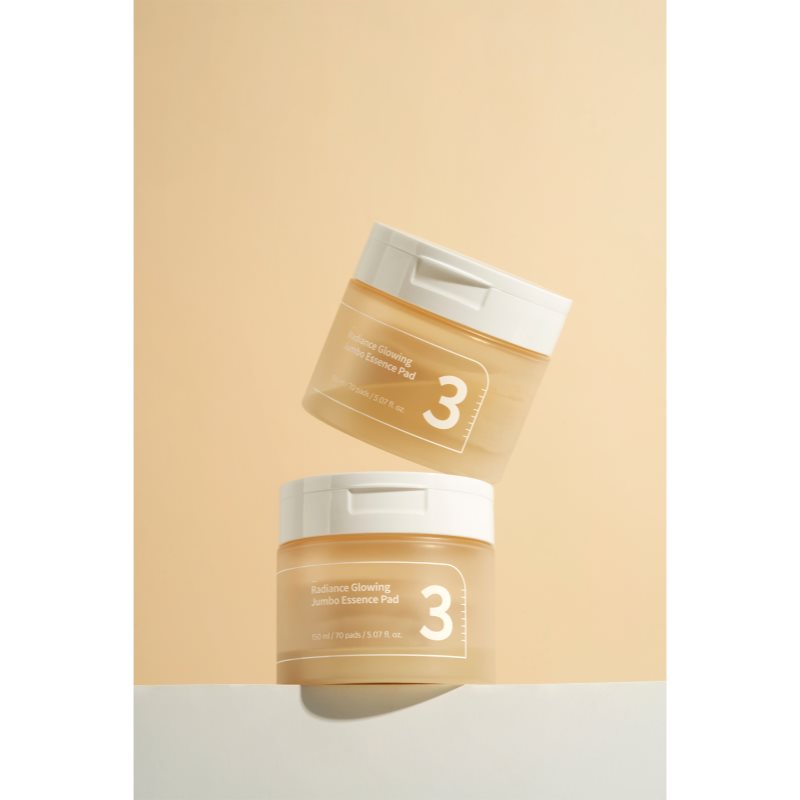 Numbuzin No. 3 Radiance Glowing Jumbo Essence Pad tonizační polštářky pro rozjasnění a hydrataci 70 ks (obrázek 6)
