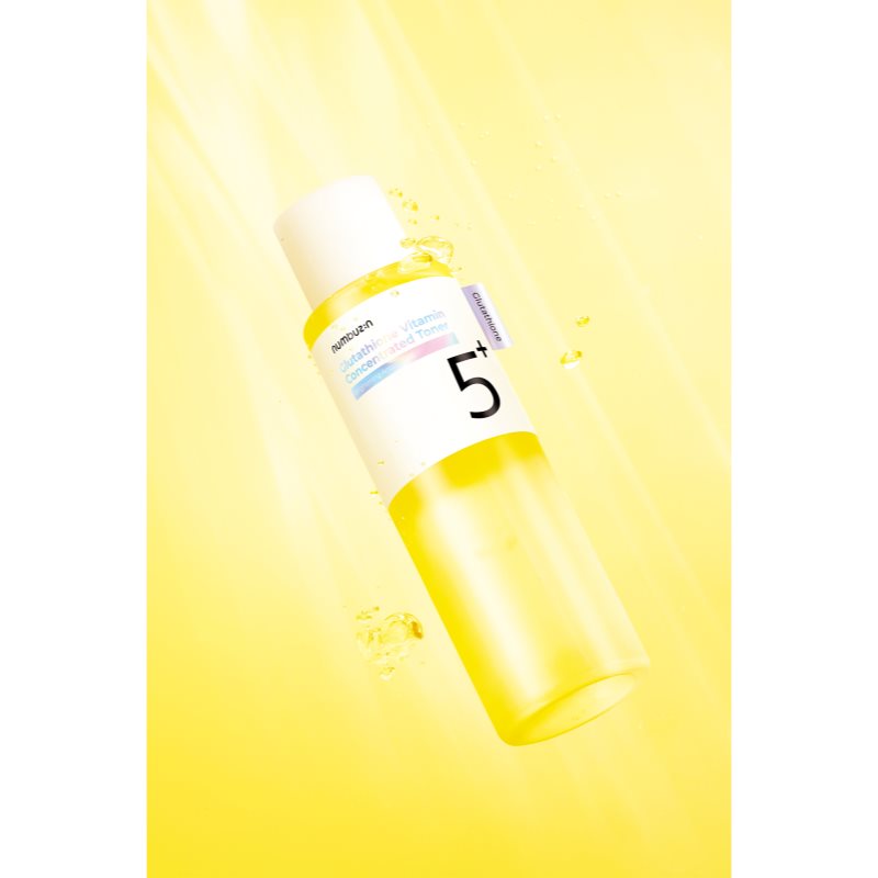 Numbuzin No. 5 Glutathione Vitamin Concentrated Toner hydratačné tonikum pre zjednotenie farebného tónu pleti 200 ml (obrázok 4)
