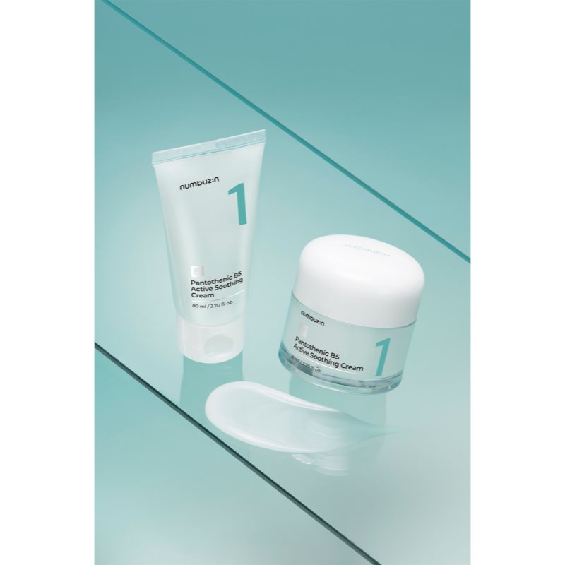 Numbuzin No. 1 Pantothenic B5 Active Soothing Cream zklidňující pleťový krém s hydratačním účinkem 80 ml (obrázek 7)