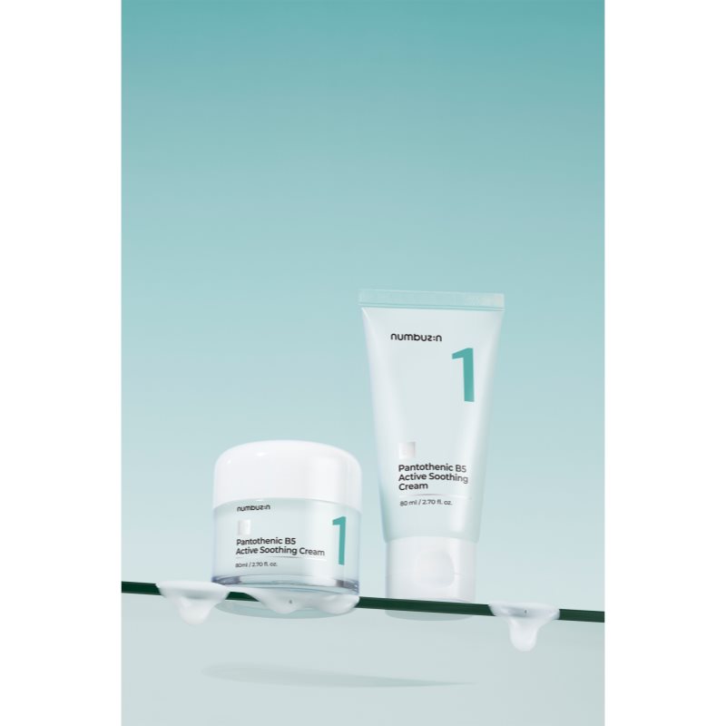 Numbuzin No. 1 Pantothenic B5 Active Soothing Cream zklidňující pleťový krém s hydratačním účinkem 80 ml (obrázek 8)