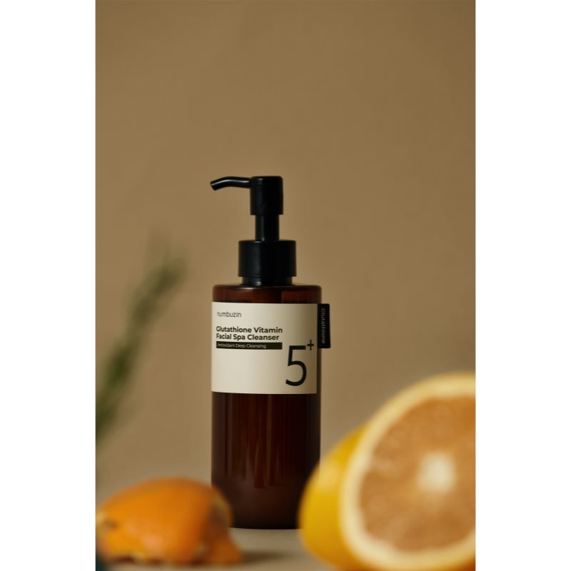 Numbuzin No. 5 Glutathione C Facial Spa Cleanser čisticí a odličovací olej pro rozjasnění pleti 200 ml (obrázek 4)