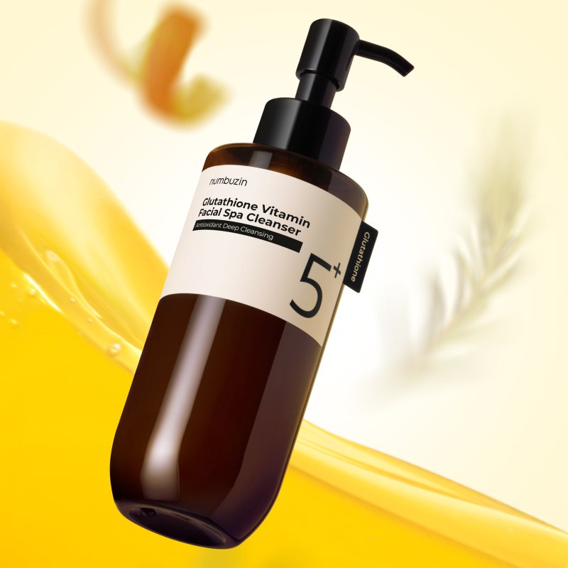 Numbuzin No. 5 Glutathione C Facial Spa Cleanser čisticí a odličovací olej pro rozjasnění pleti 200 ml (obrázek 7)