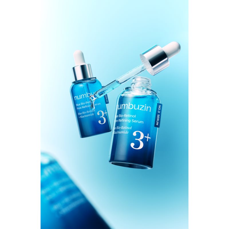Numbuzin No. 3 Blue Bio-Retinol Pore Refining Serum festigendes Hautserum strafft die Haut und verfeinert Poren 30 ml (Bild 4)