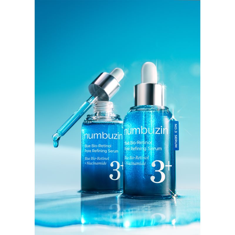 Numbuzin No. 3 Blue Bio-Retinol Pore Refining Serum festigendes Hautserum strafft die Haut und verfeinert Poren 30 ml (Bild 5)