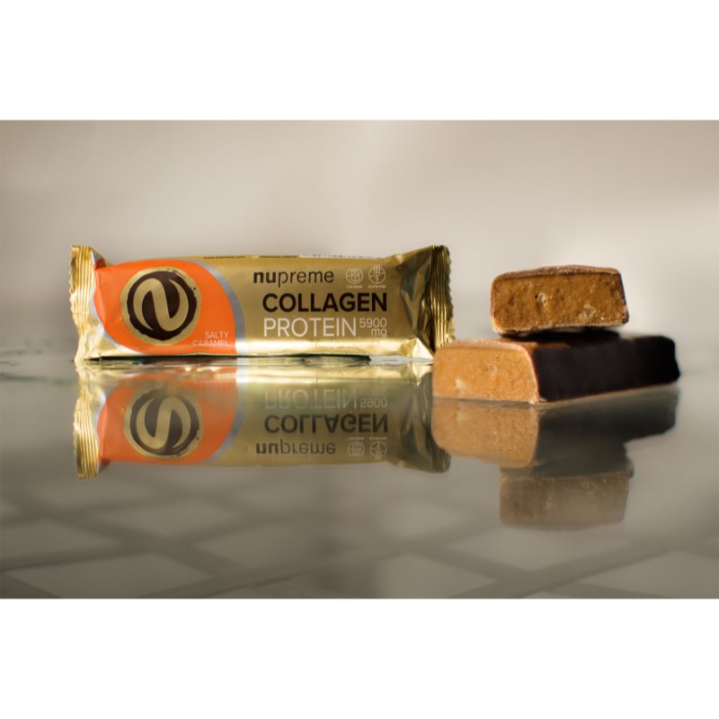 Nupreme Collagen Protein proteinová tyčinka s kolagenem příchuť Salted Caramel 50 g (obrázek 3)