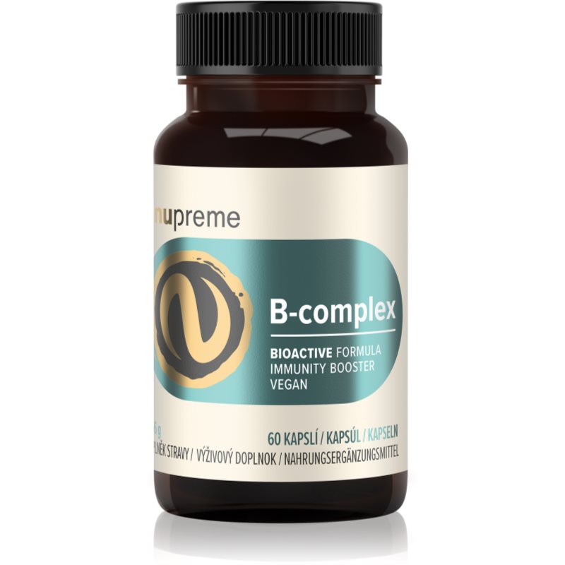 E-shop Nupreme B-Complex Bioactive komplex vitamínu B pro normální činnost nervové soustavy a krásnou pleť 60 cps