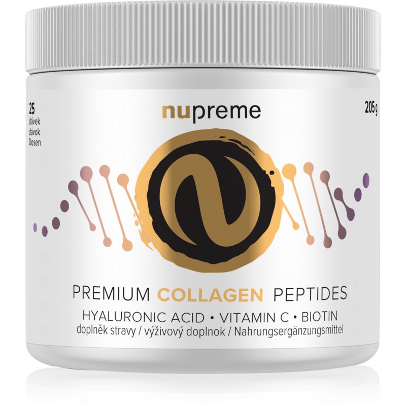 Nupreme Premium Collagen Peptides hydrolyzovaný kolagén pre krásne vlasy, pleť a nechty 205 g