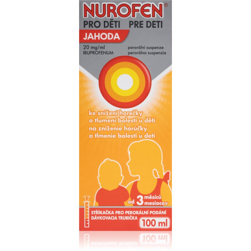 Nurofen Nurofen pre deti jahoda 20 mg/ml perorálna suspenzia pre deti 100 ml kúpite na Notino.sk
