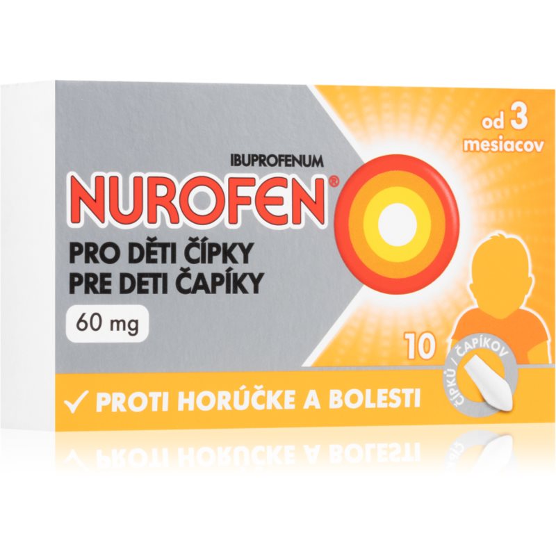 Nurofen Nurofen pre deti 60 mg čapíky na zníženie horúčky a tlmenie bolesti 10 ks kúpite na Notino.sk