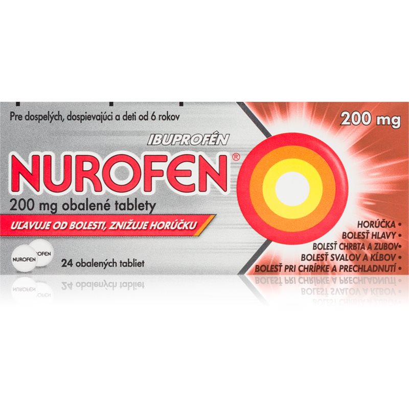 Nurofen Nurofen 200 mg obalené tablety na zníženie horúčky a tlmenie bolesti 24 tbl kúpite na Notino.sk