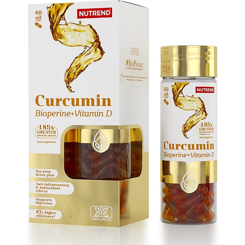 Nutrend Curcumin   Bioperine   Vitamin D Kapseln mit Vitamin D 70 g