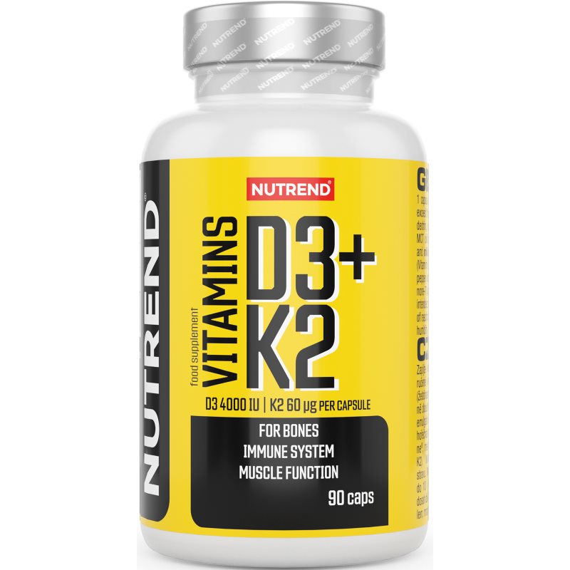 Nutrend Vitamins D3   K2 Präparat zur Förderung des normalen Zustands von Knochen und Zähnen 90 St.