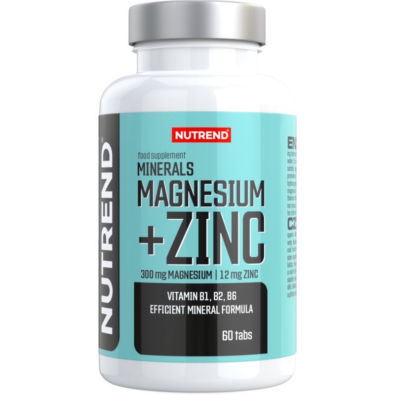 Nutrend Minerals Magnesium   Zinc tablety na podporu činnosti nervovej sústavy 60 tbl