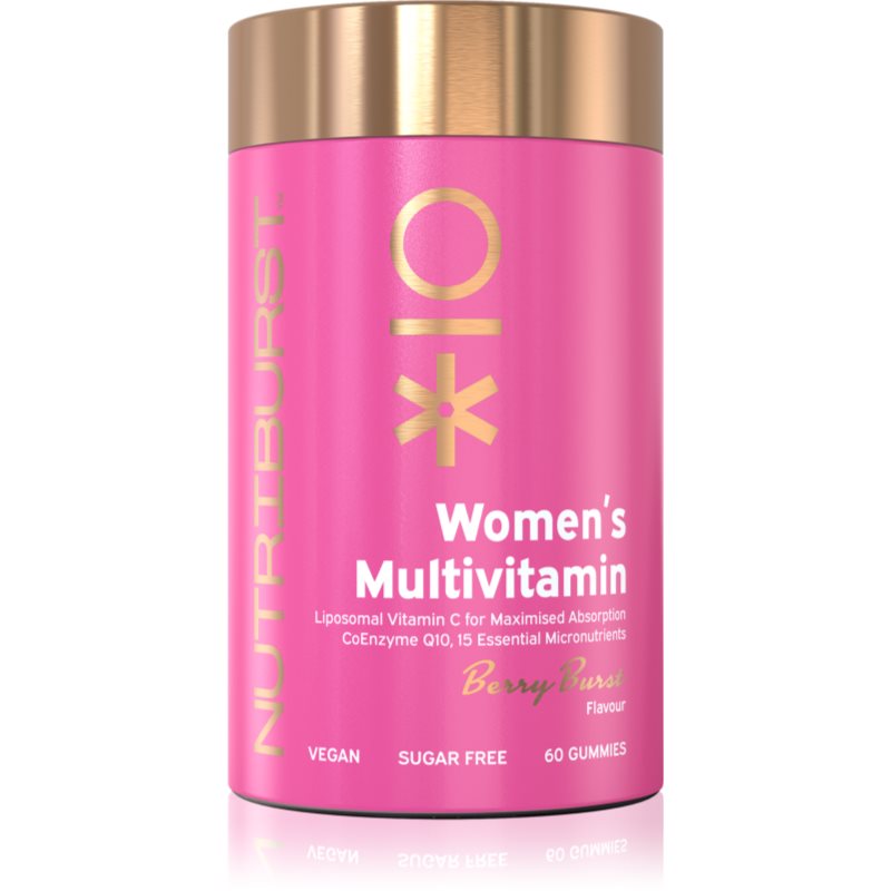 Nutriburst Advanced Women's Multivitamin žvýkací měkké tobolky s multivitamínovým komplexem příchuť Berry Burst 60 ks