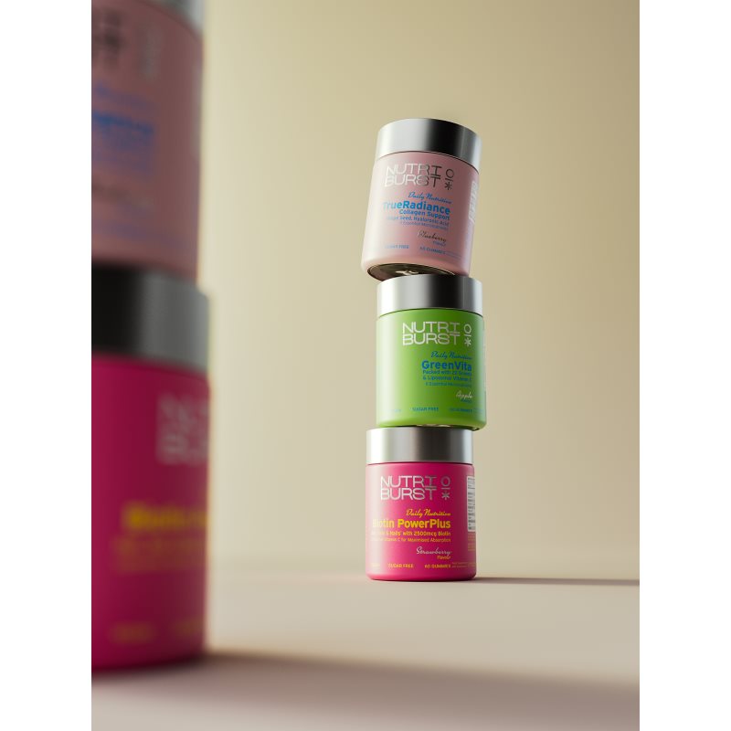 Nutriburst Daily Nutrition TrueRadiance Collagen Support Gummies želé bonbóny pro podporu tvorby kolagenu příchuť Blueberry 60 ks (obrázek 6)