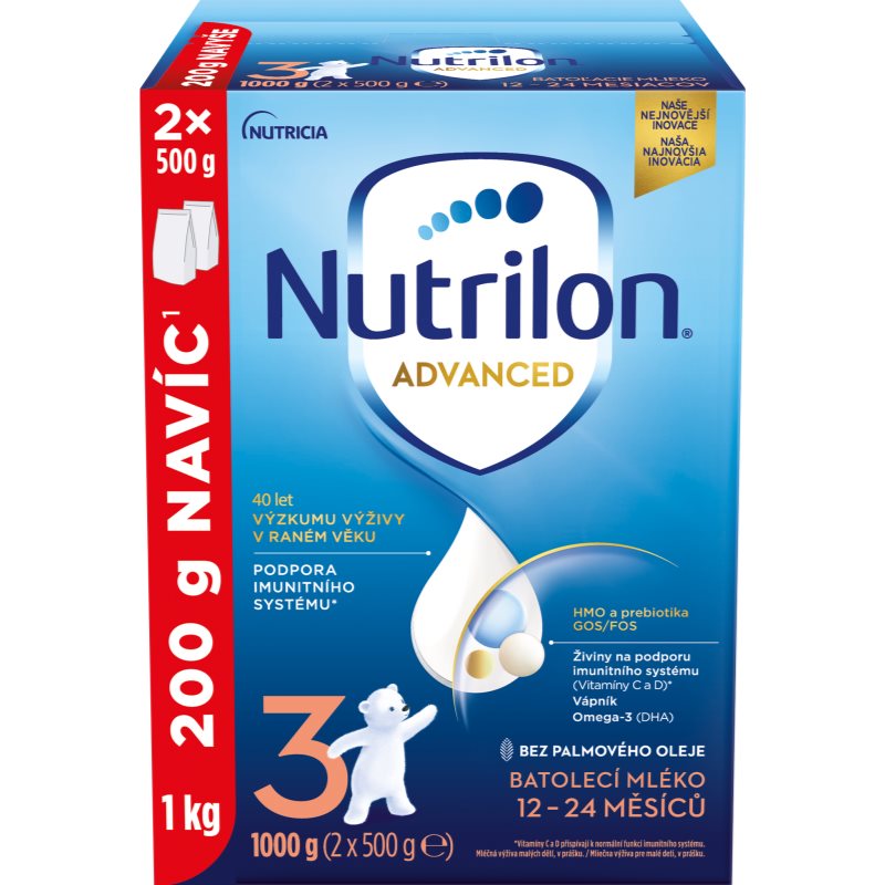 Nutrilon Advanced 3 batolecí mléko 2x500 g