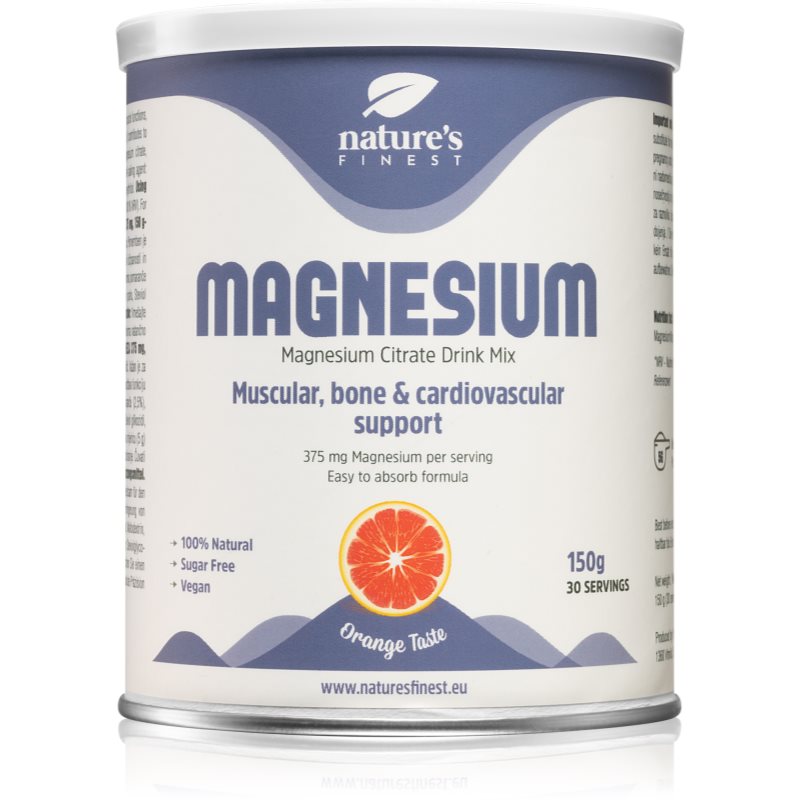 Nutrisslim Magnesium Citrate podpora spánku a regenerace příchuť Orange 150 g