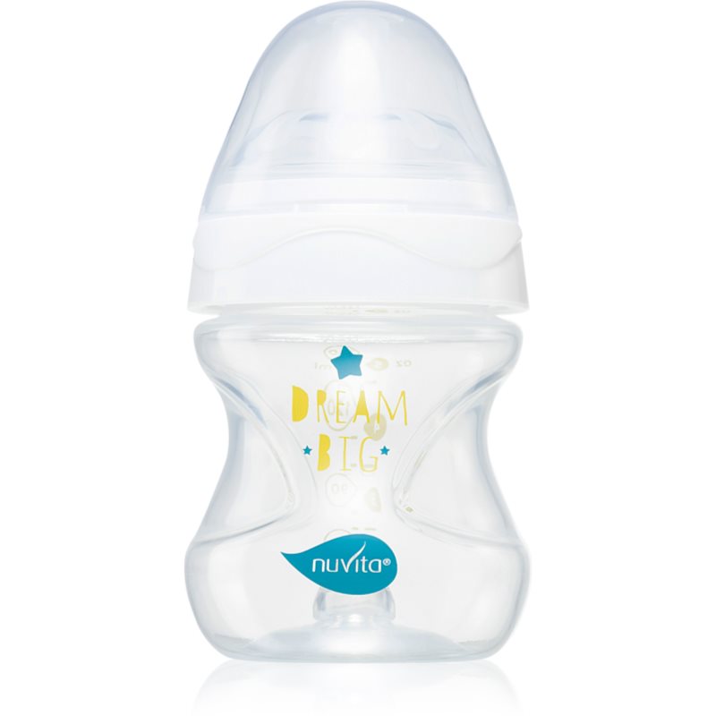 Nuvita Cool Bottle 0m+ kūdikių buteliukas Transparent white 150 ml