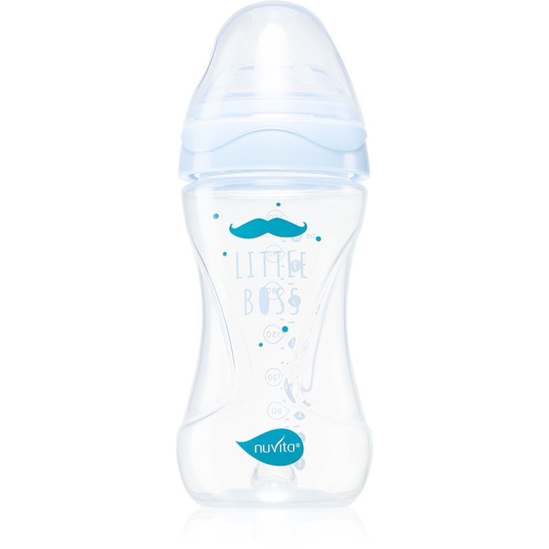 Nuvita Cool Bottle 3m+ kojenecká láhev Transparent blue 250 ml