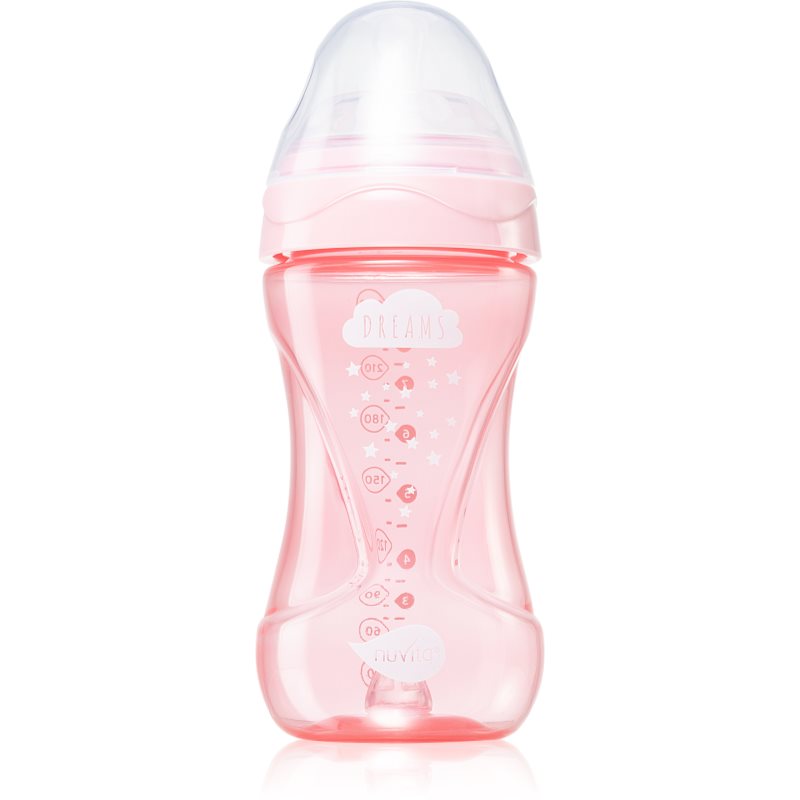 Nuvita Cool Bottle 3m+ dojčenská fľaša Light pink 250 ml