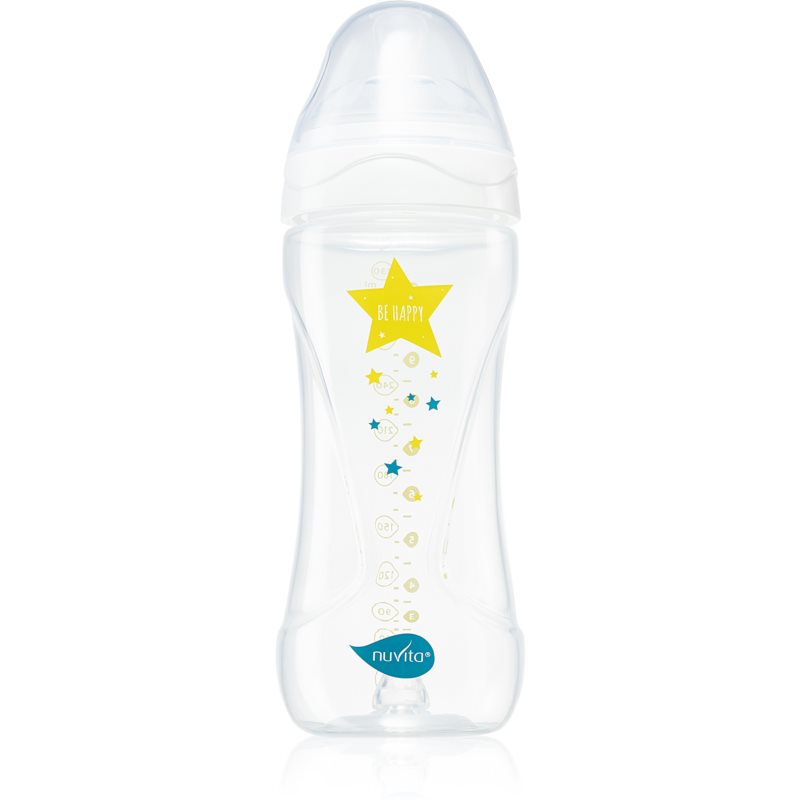 Nuvita Cool Bottle 4m+ Baby Bottle Transparent White 330 Ml