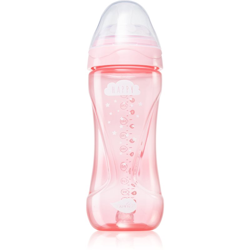 Nuvita Cool Bottle 4m+ kūdikių buteliukas Light pink 330 ml