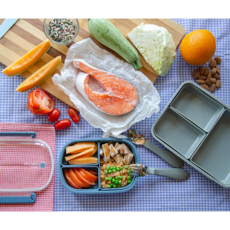Nuvita Lunch Box KiddieKit Pausenbox Powder Blue 950 ml