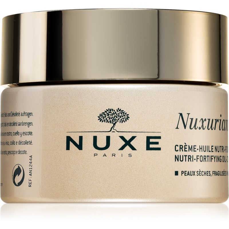 NUXE Nuxuriance Gold Nutri-Fortifying Oil-Cream 50 ml denný pleťový krém na zmiešanú pleť; výživa a regenerácia pleti; proti vráskam