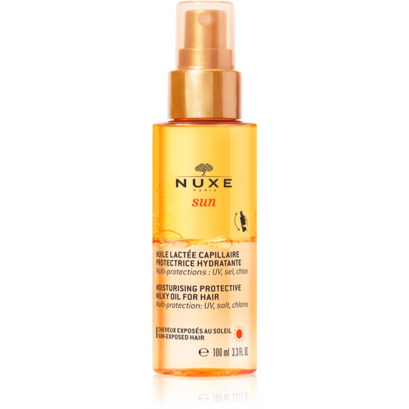 Nuxe Sun захисна олійка для волосся пошкодженого хлором, сонцем та солоною водою 100 мл