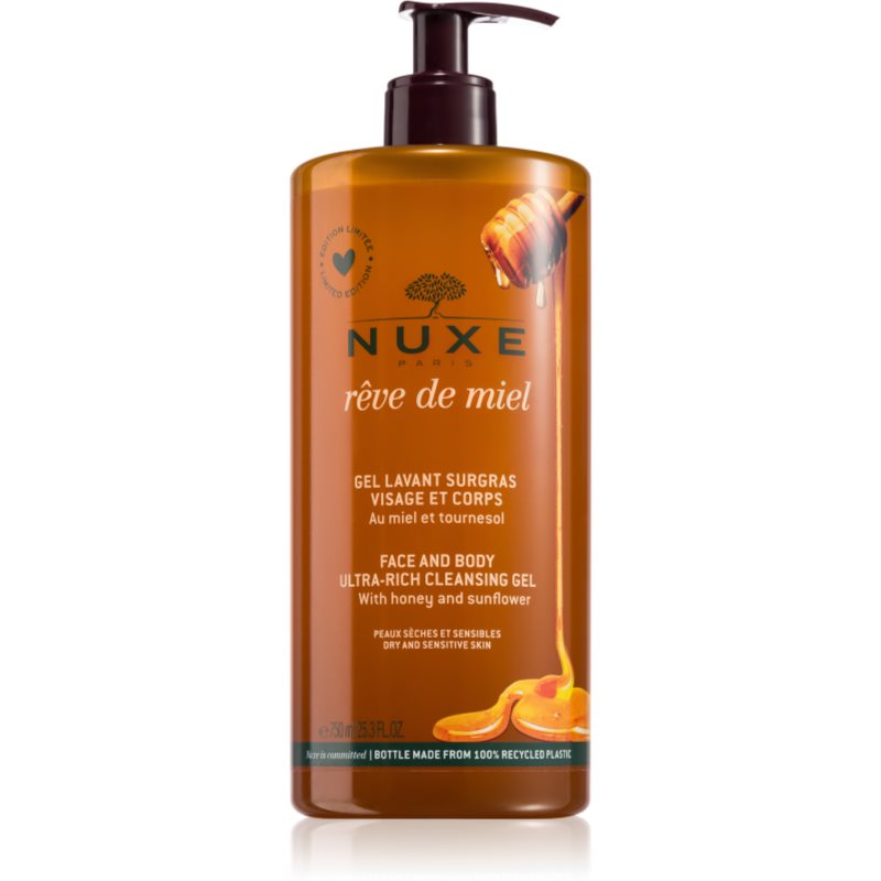 Nuxe Rêve de Miel gel za čišćenje za suhu kožu 750 ml