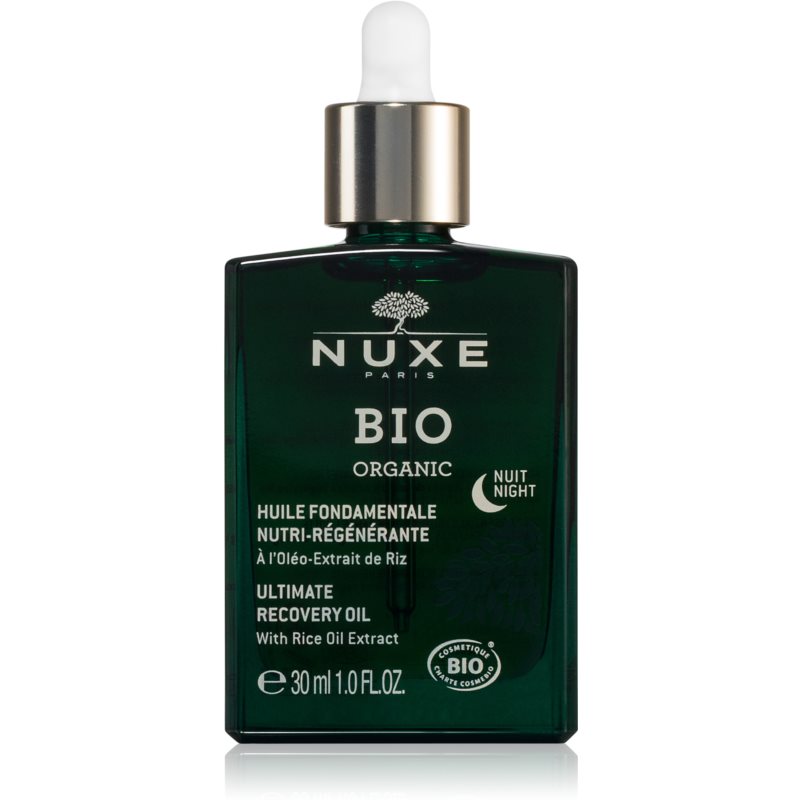 Nuxe Bio Organic Night Oil відновлююча олійка для регенерації та відновлення шкіри 30 мл