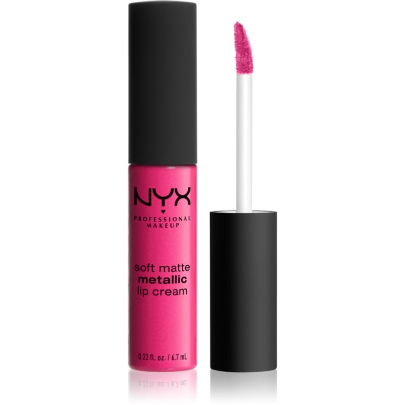 

NYX Professional Makeup Soft Matte Metallic Lip Cream рідка помада з металік ефектом відтінок 03 Paris