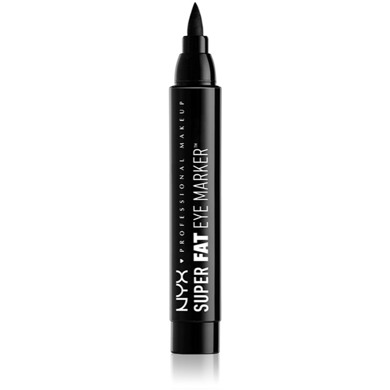 NYX Professional Makeup Super Fat Eye Marker linka na oči ve fixu odstín Carbon Black 3 ml