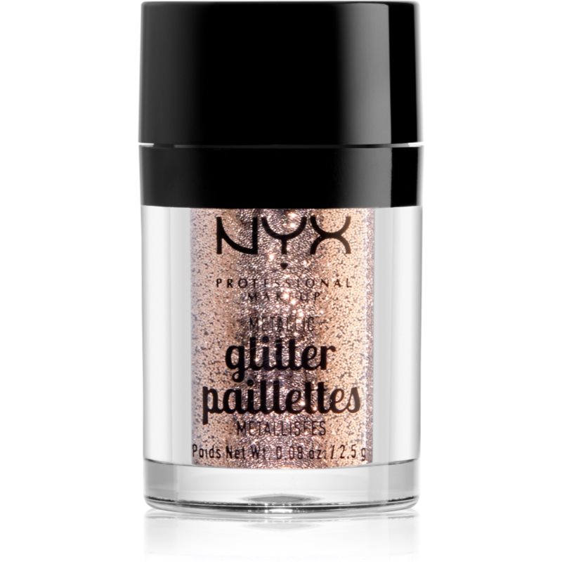 NYX Professional Makeup Glitter Goals блискітки для обличчя та тіла з металік ефектом відтінок 04 Goldstone 2.5 гр
