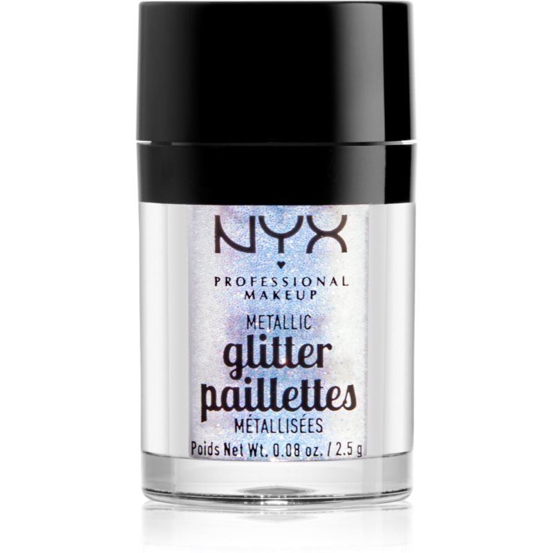 NYX Professional Makeup Glitter Goals блискітки для обличчя та тіла з металік ефектом відтінок 05 Lumi-lite 2.5 гр